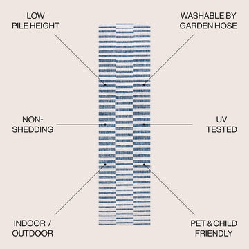Sukie Modern Offset Stripe Indoor/outdoor Area Rug